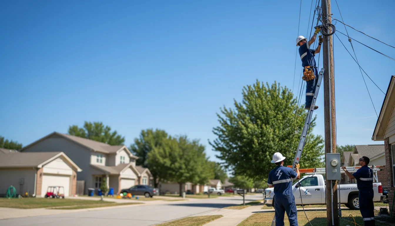 Residential electrician providing installation services in Lakeland, TN